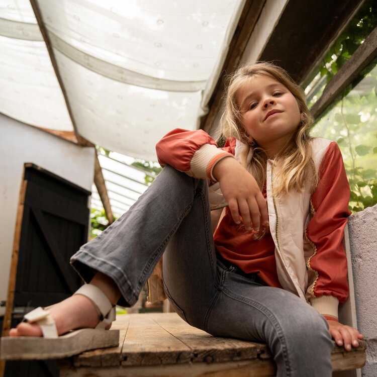 Koko Noko girls summer jacket off white water resistant | P54943-37