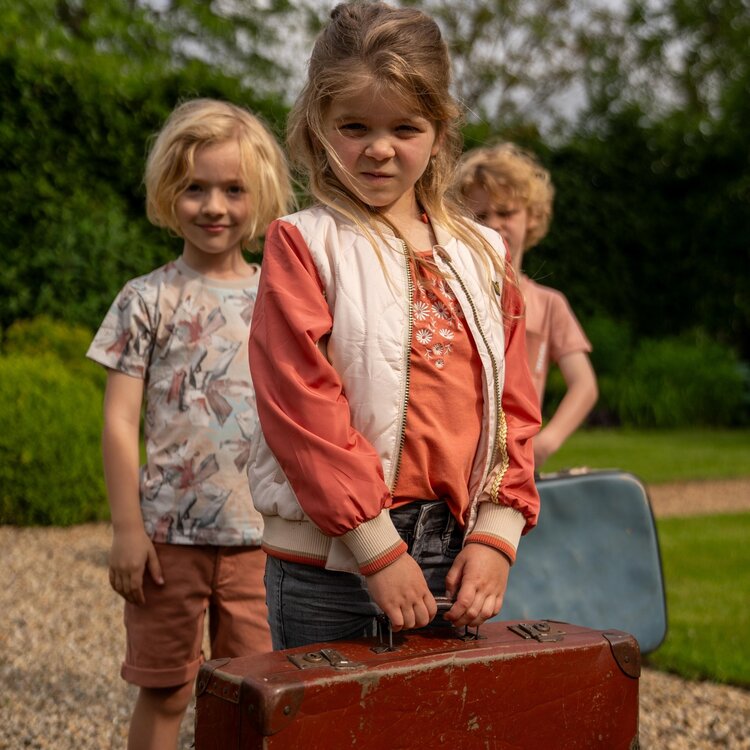 Koko Noko girls summer jacket off white water resistant | P54943-37