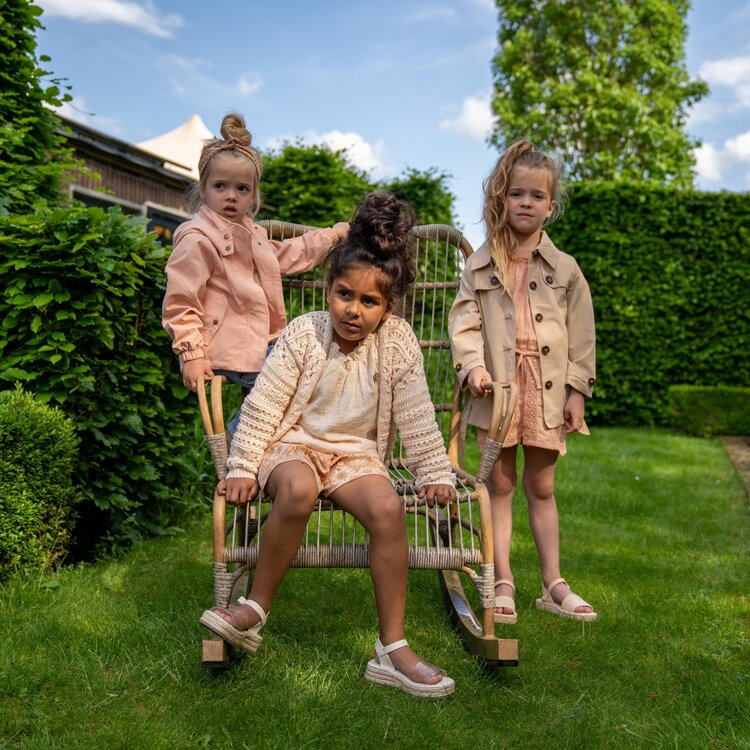 Koko Noko Mädchen Sommerjacke beige wasserabweisend Trenchcoat | P54944-37