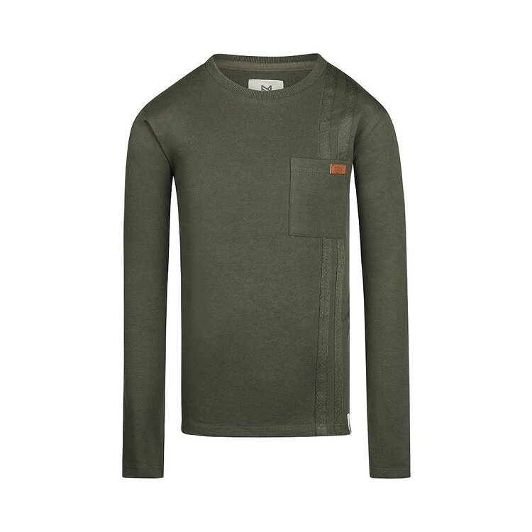 Koko Noko boys longsleeve dark green chest pocket | Q52804-37