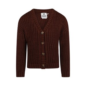 Koko Noko girls knitted cardigan burgundy