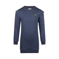 Koko Noko Mädchen Kleid dunkelblau bestickte Ärmel