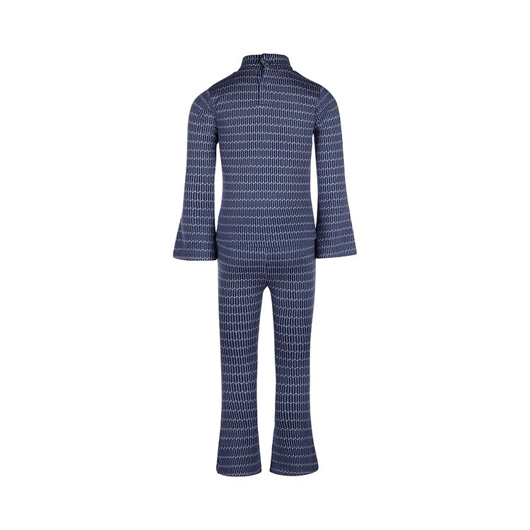 Koko Noko meisjes set longsleeve flared broek cobalt blauw | Q52936-37