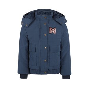 Koko Noko girls winter jacket blue hood water repellent