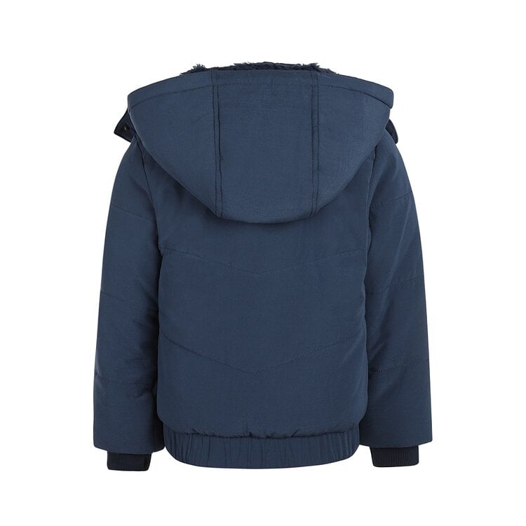 Koko Noko Mädchen Winterjacke blau mit Kapuze wasserdicht | Q52945-37