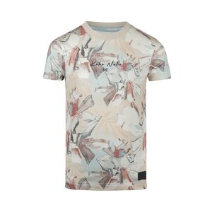 Koko Noko jongens T-shirt beige roestbruin zachtrood