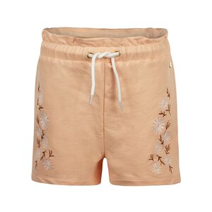 Koko Noko meisjes jogging short perzikroze geborduurde bloem