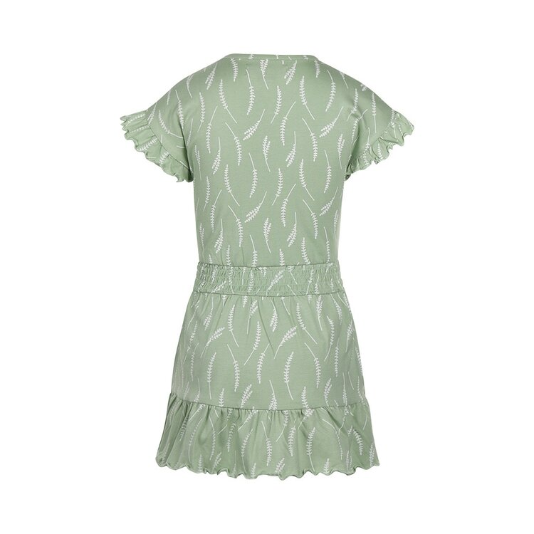 Koko Noko girls dress soft green ruffles | P54959-37