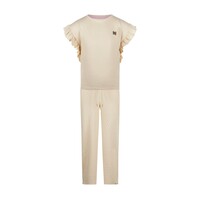 Koko Noko Mädchen Set Shirt Hose off white Rüschen