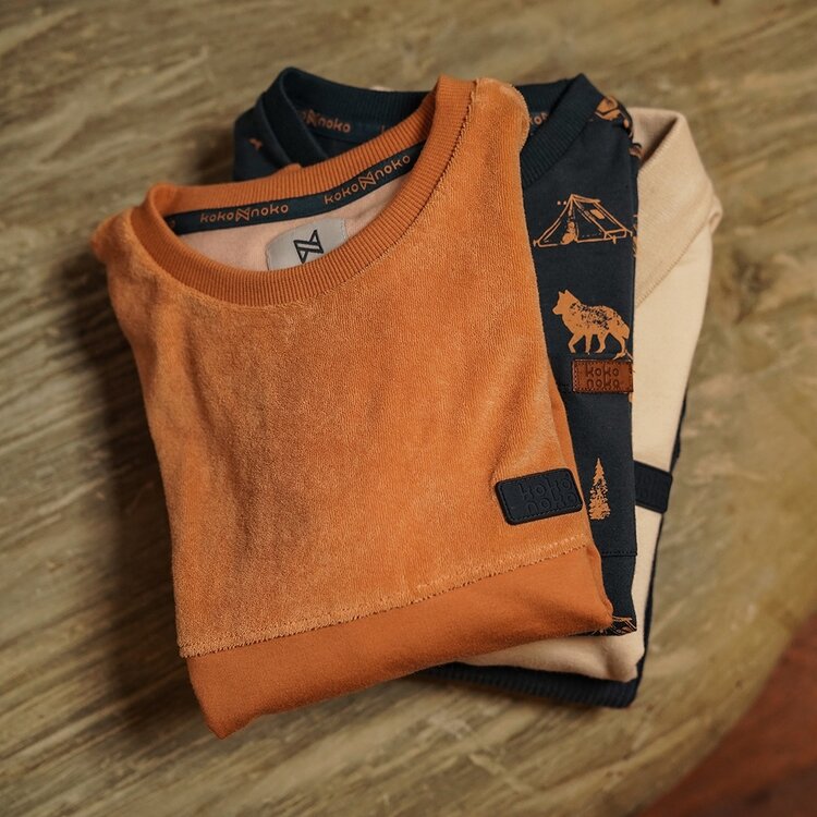 Koko Noko Jungen Sweatshirt Kamel Frottee | O56838-37
