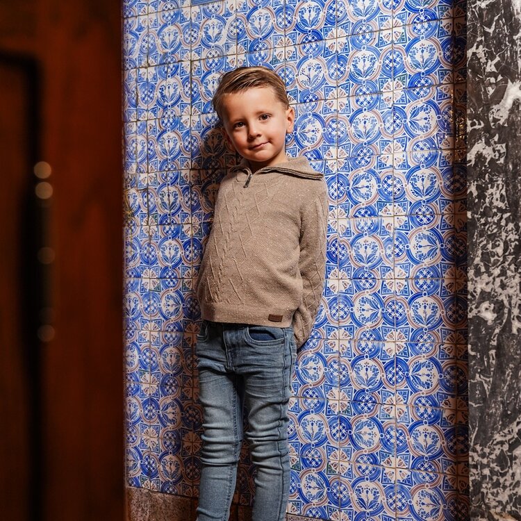 Koko Noko jongens skinny jeans blauw | O56852-37