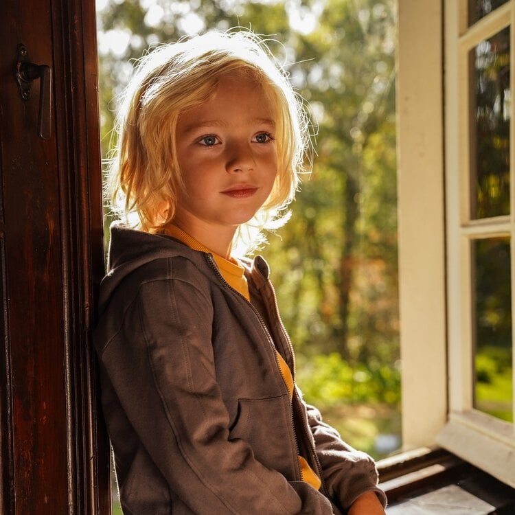 Koko Noko boys‘ hooded cardigan grey | O56853-37