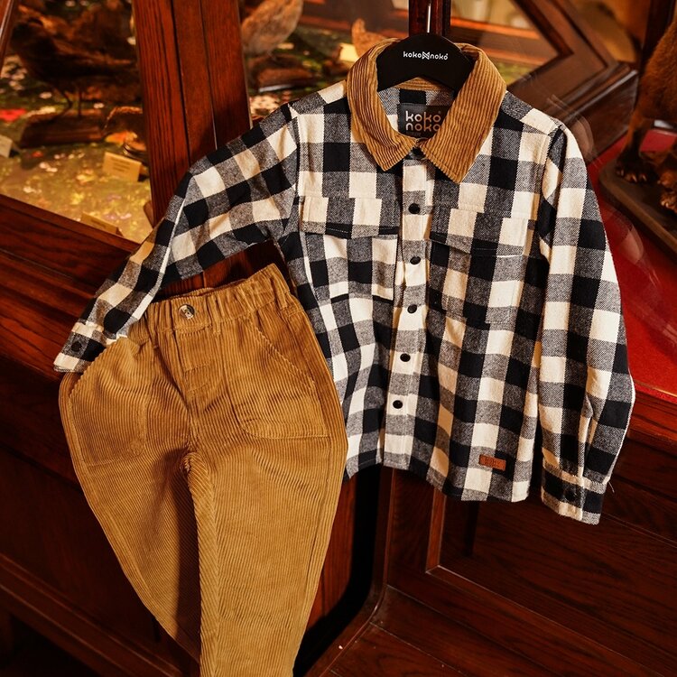 Koko Noko Jungen Cordhose loose fit senfgelb | O56859-37