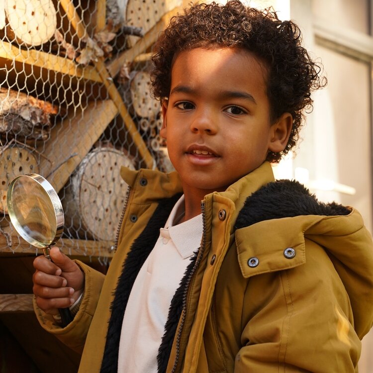 Koko Noko boys' winter coat mustard water-repellent hood | O56874-37