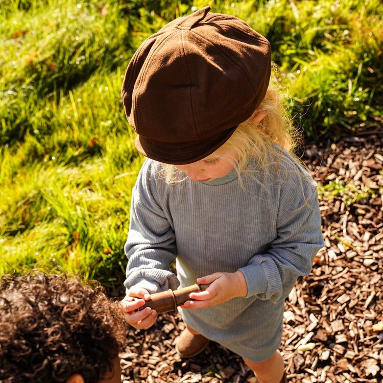 Koko Noko girls‘ dress loose fit blue corduroy | O56905-37