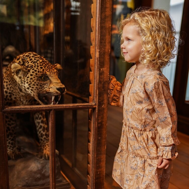 Koko Noko girls’ dress caramel brown blossom | O56911-37