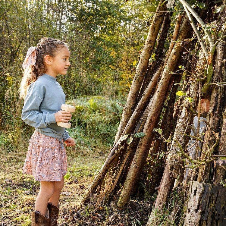 Koko Noko Mädchen Skort karamellbraun Blüten | O56913-37