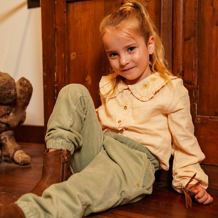 Koko Noko Mädchen Cordhose, locker sitzend, zartgrün | O56951-37