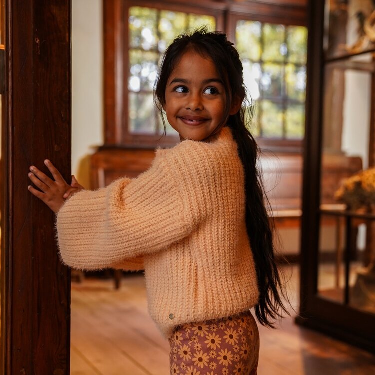 Koko Noko Mädchenstrickpullover Pfirsichrosa | O56976-37