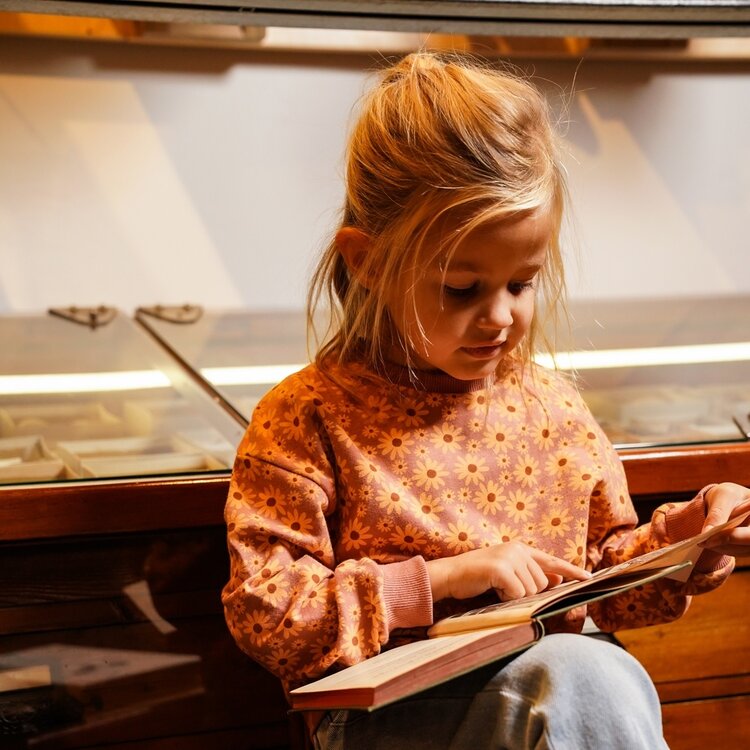 Koko Noko Mädchenpullover Altrosa Blumen | O56978-37