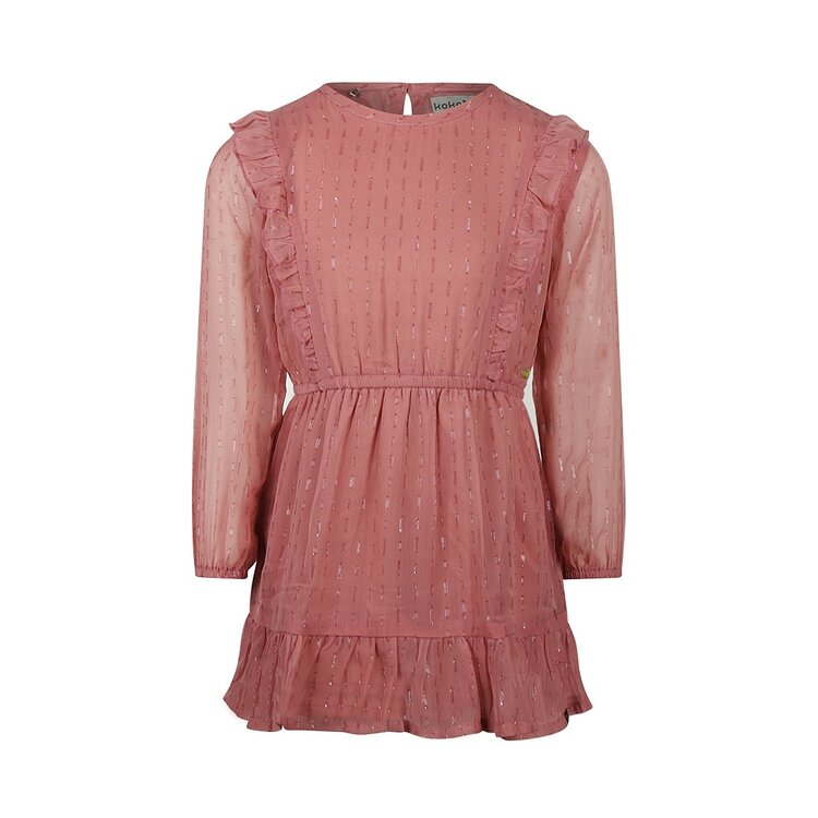 Koko Noko Mädchenkleid Altrosa mit Rüschen | O56979-37