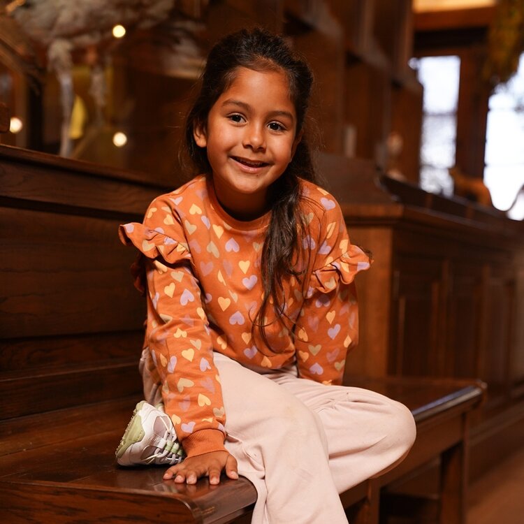 Mädchen Flared Hosen Mit Panther Print - Koko Noko Camel