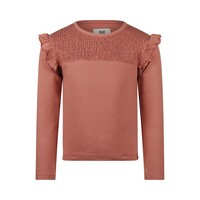 Koko Noko girls‘ long sleeve old pink ruffles