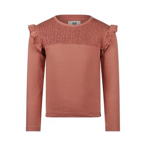 Koko Noko girls‘ long sleeve old pink ruffles