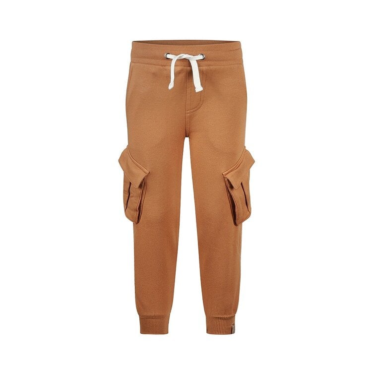 Koko Noko jongens joggingbroek bruin cargo | PX54811-37