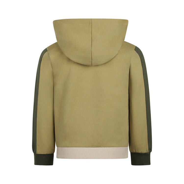 Koko Noko boys‘ hoodie in soft green with off-white hood | O56802-37