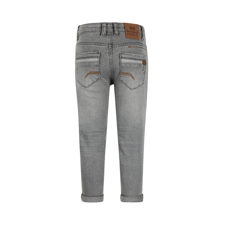 Koko Noko boys‘ loose-fit jeans in dark grey | O56804-37
