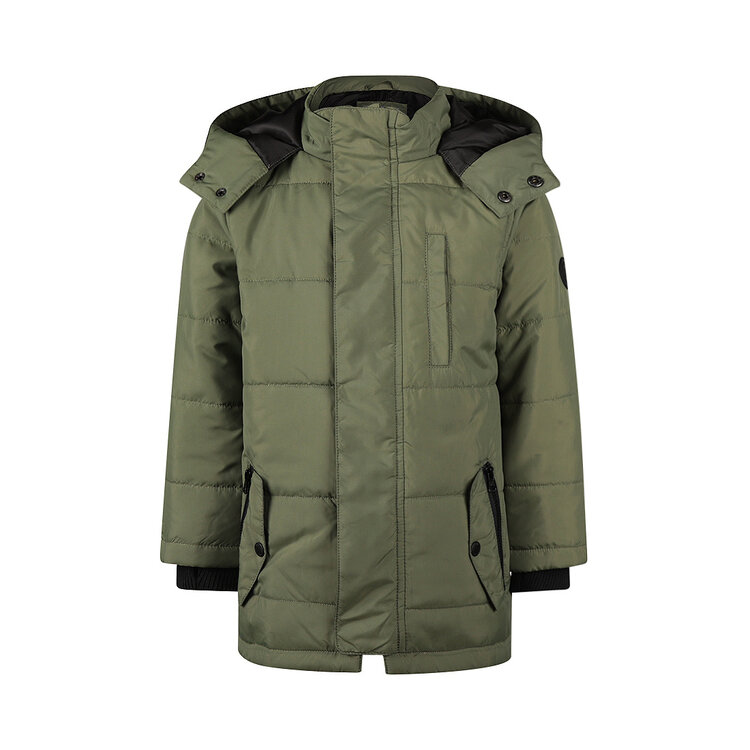 Koko Noko boys‘ winter coat army green water-repellent hood | O56824-37