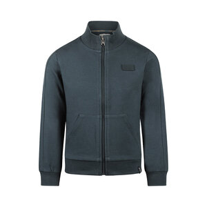 Koko Noko boys’ cardigan with zip steel blue
