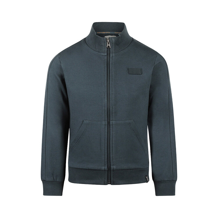 Koko Noko jongens vest met rits staalblauw | O56834-37