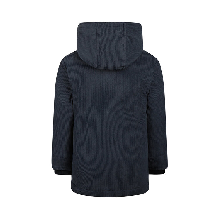 Koko Noko Jungen Cord-Winterjacke stahlblau Kapuze | O56849-37