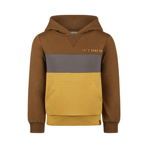 Koko Noko Jungen Hoodie senfgelb grau camel