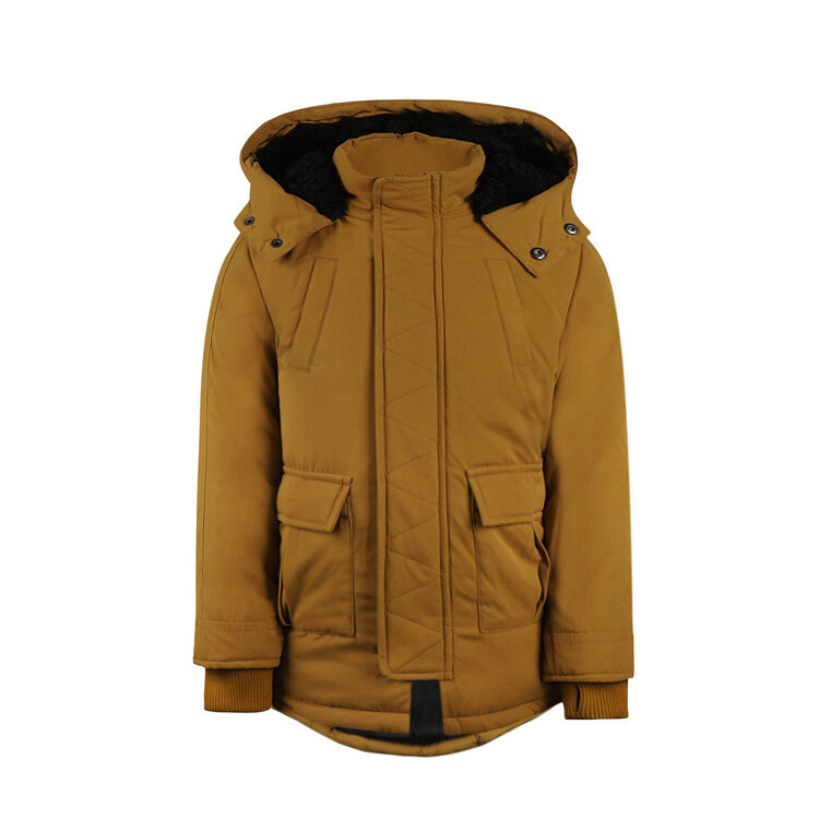 Koko Noko Jungen Winterjacke senfgelb wasserabweisend Kapuze | O56874-37