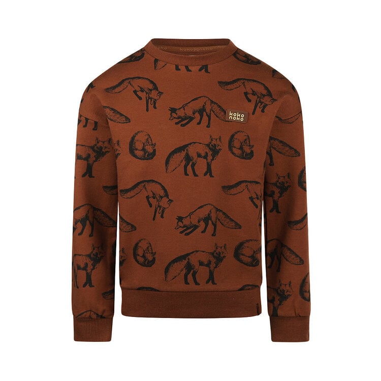 Koko Noko Jungenpullover braun fuchs | O56879-37
