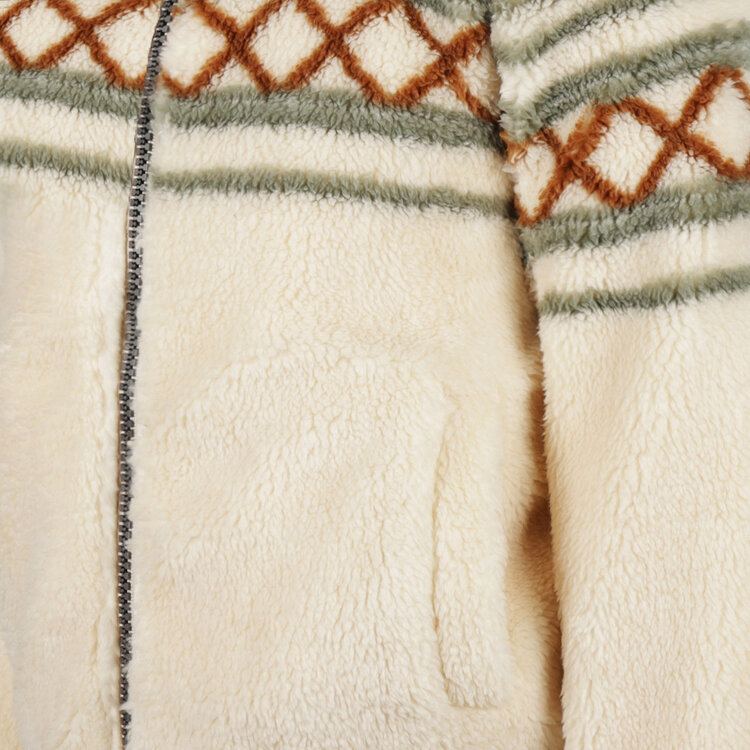 Koko Noko boys cardigan with zip off white teddy | O56885-37