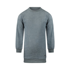 Koko Noko Mädchenkleid, locker geschnitten, blau, Cord