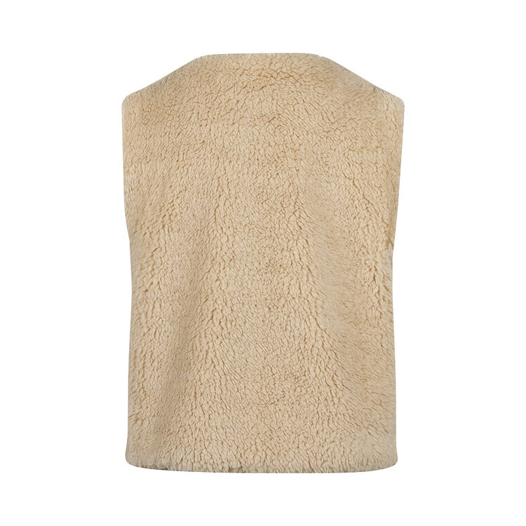Koko Noko meisjes gilet off white teddy | O56910-37