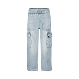 Koko Noko girls‘ jeans wide leg light blue cargo