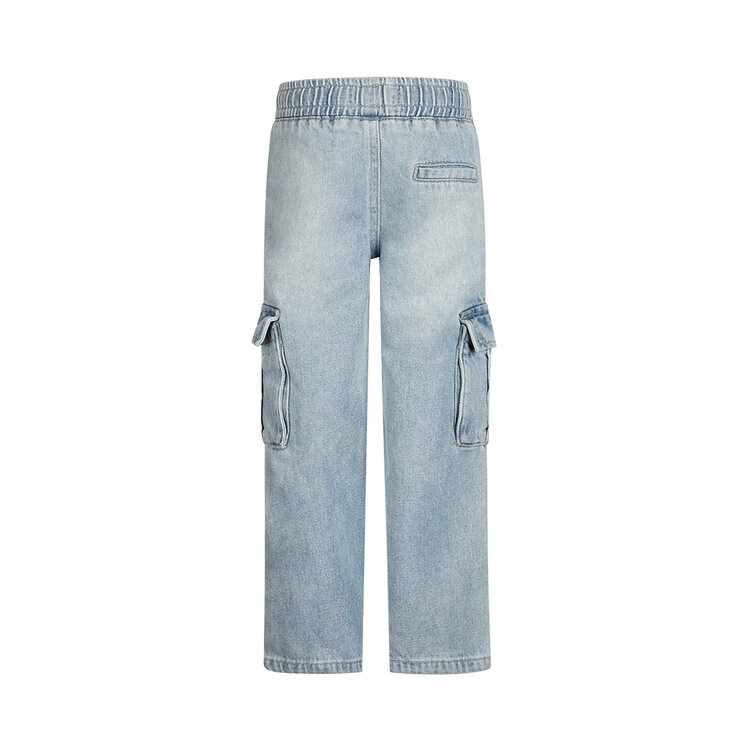 Koko Noko girls‘ jeans wide leg light blue cargo | O56917-37