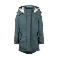 Koko Noko Mädchen Jacke stahlblau wasserabweisend Kapuze