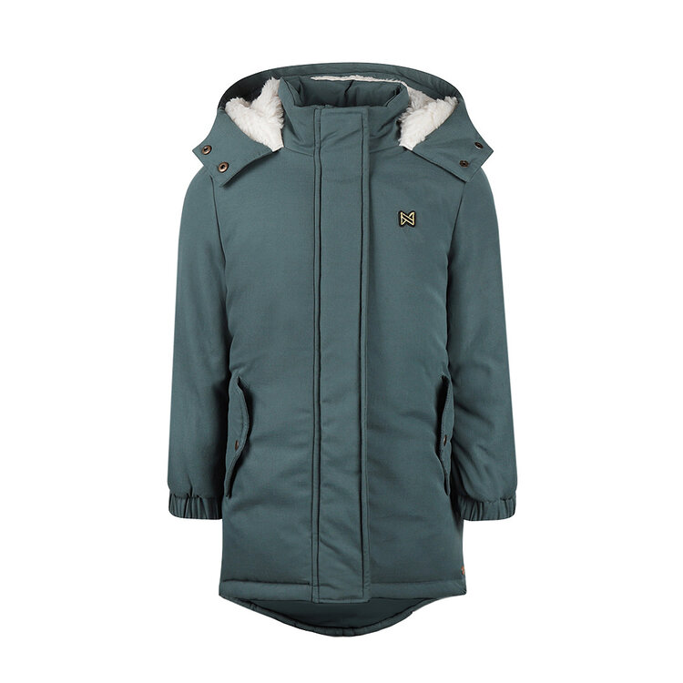 Koko Noko girls’ jacket steel blue water-repellent hood | O56924-37