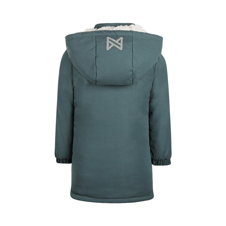 Koko Noko Mädchen Jacke stahlblau wasserabweisend Kapuze | O56924-37