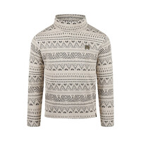 Koko Noko Mädchenpullover mit Rollkragen off-white Ethno-Print