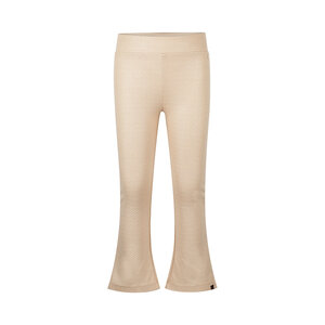 Koko Noko girls’ flared trousers sand-coloured textured