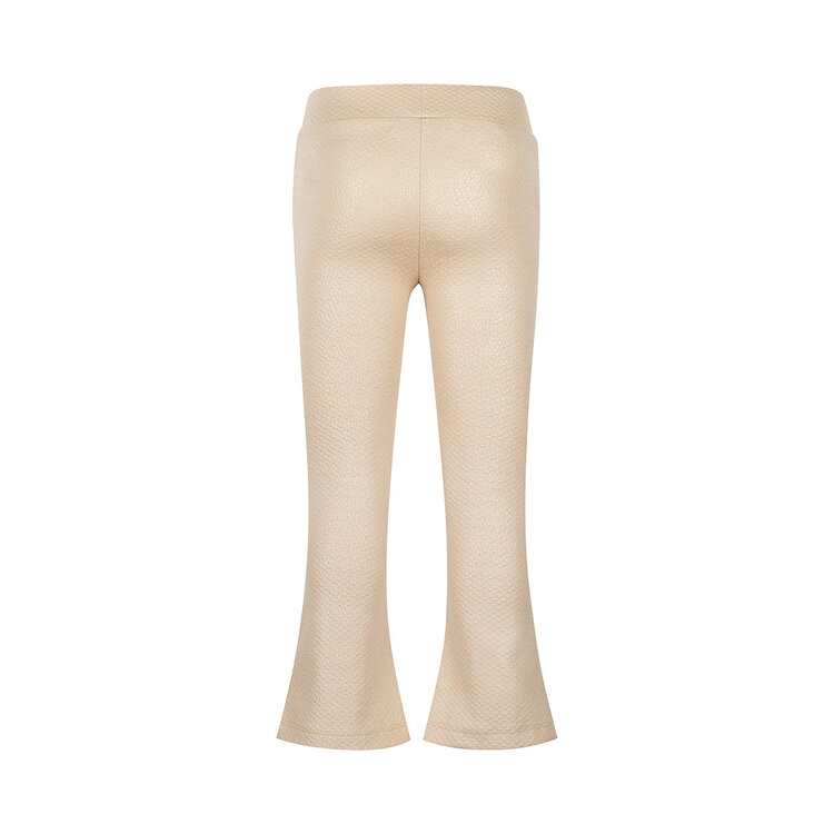 Koko Noko meisjes flared broek zandkleur structuur | O56938-37