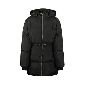Koko Noko girls’ black water-repellent hooded parka